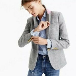 J. Crew pink grey Campbell blazer 2